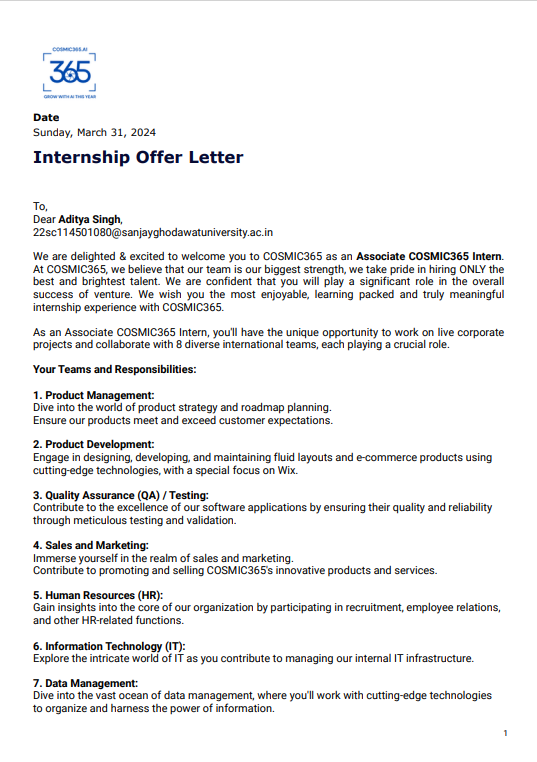 Scholarship Certificate 1